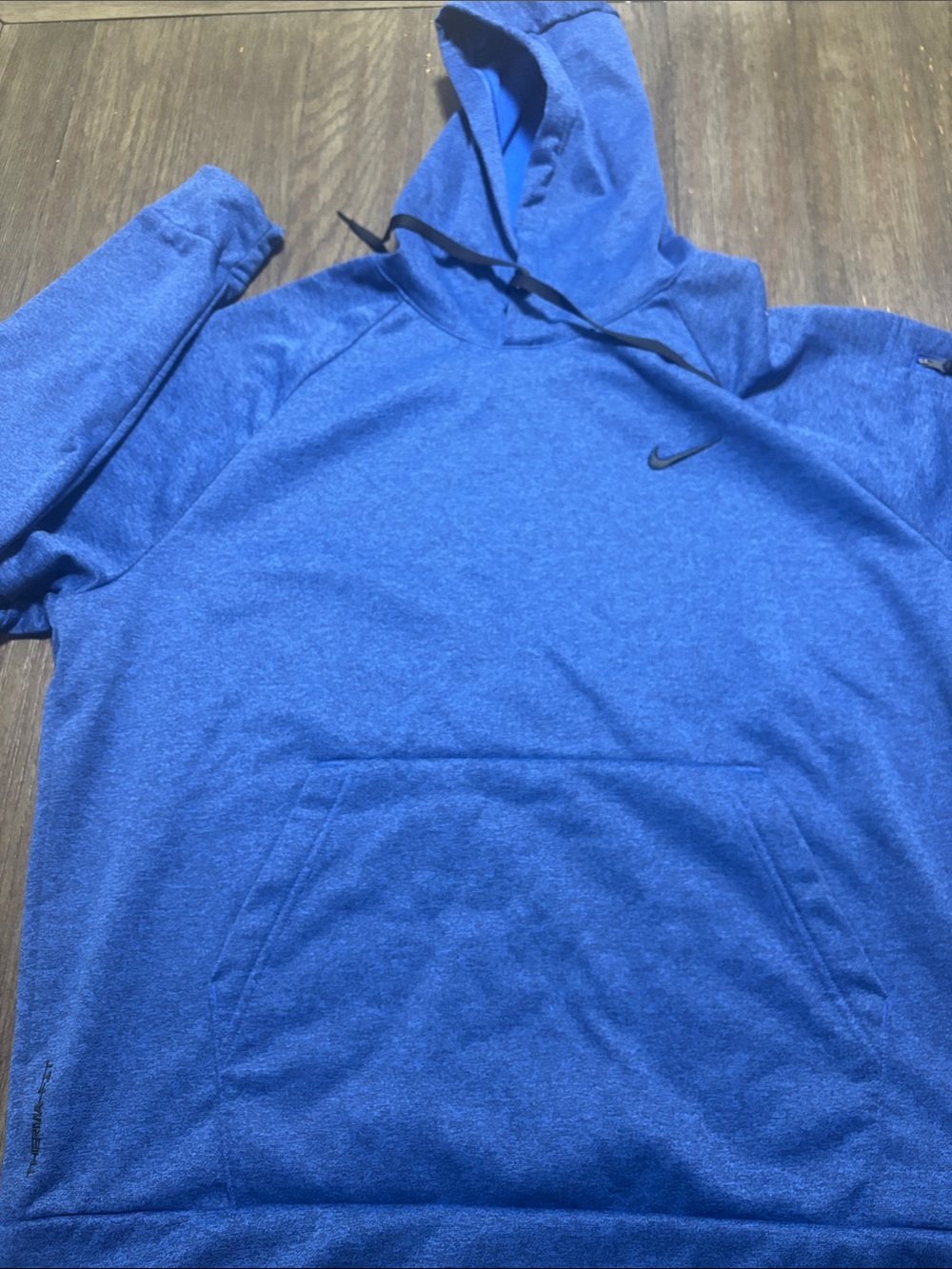 Nike Men’s Royal Blue Pullover Hoodie with Swoosh